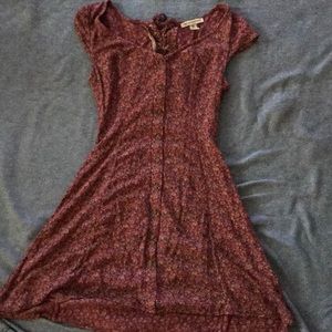 cute dress with partly laced up back
